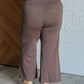 Magic Wide Leg Crop Pants in Dark Mocha