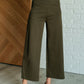 Magic Wide Leg Crop Pants in Olive