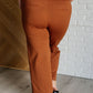 Magic Wide Leg Crop Pants in Rust