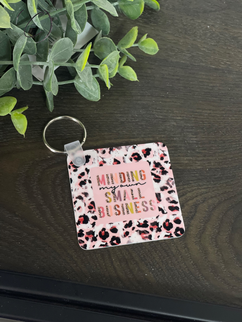 Minding My Own Small Business Keychain