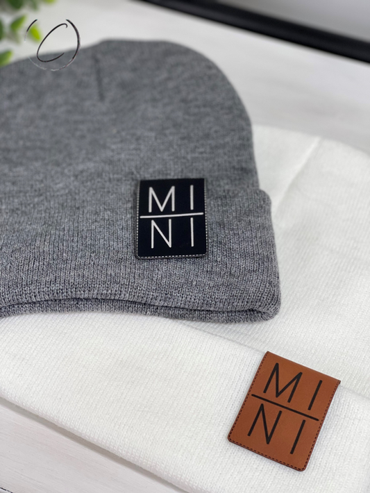 Mini Stacked Cuff Patch Beanie