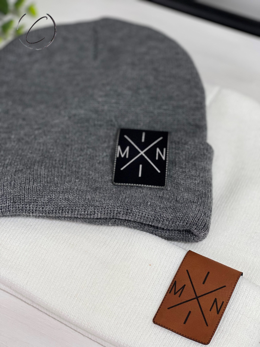 Mini X Cuff Patch Beanie