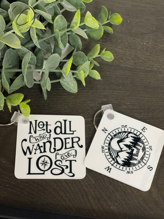 Not All Are Lost Keychain