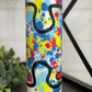 Splatter Autism Puzzle Piece 20oz Skinny Tumbler