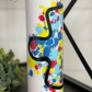 Splatter Autism Puzzle Piece 20oz Skinny Tumbler