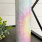 Pastel Tie Dye 20oz Shimmer Skinny Tumbler