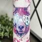 Pink Leopard Mama Bear 20oz Skinny Tumbler