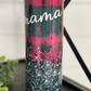 Sparkle & Plaid Mama Bear 20oz Skinny Tumbler