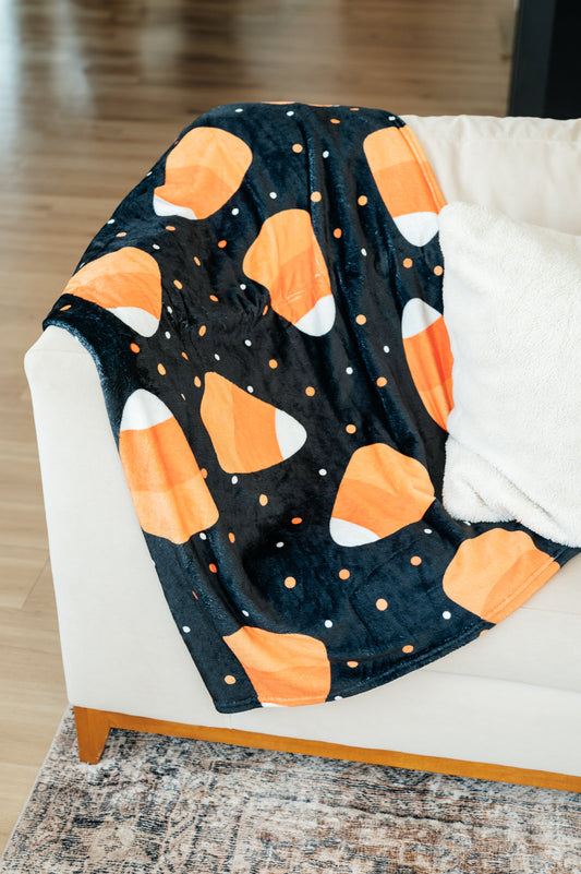 Halloween Fleece Blanket in Jumbo Candies