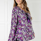 Pulled Together Ditsy Floral Bubble Sleeve Blouse