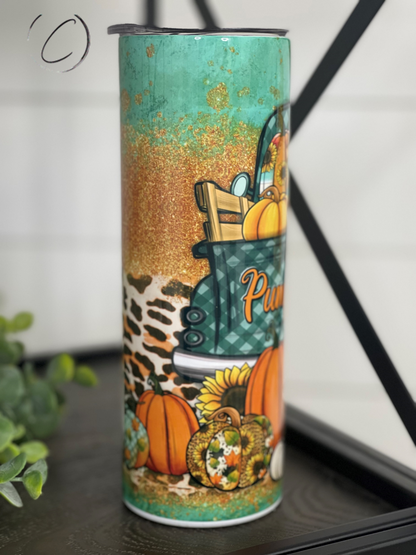 Pumpkin Farm Truck 20oz Skinny Tumbler