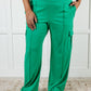 Race to Relax Cargo Pants in Emerald Green