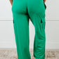 Race to Relax Cargo Pants in Emerald Green