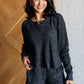 Set Process Mineral Wash Waffle Knit Set in Black