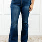 Shannon Mid Rise Rhinestone Detail Flare Jeans