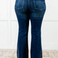 Shannon Mid Rise Rhinestone Detail Flare Jeans