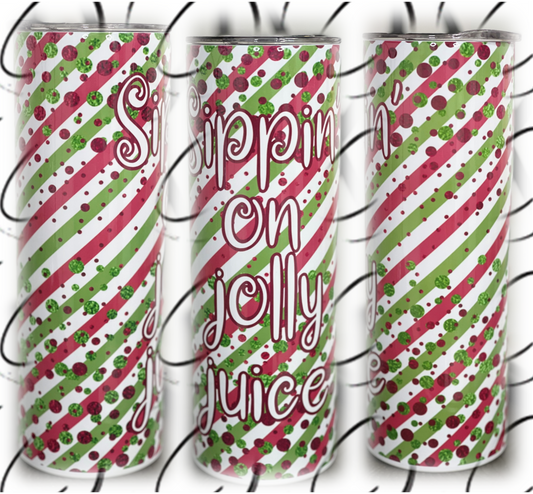 Sippin' On Jolly Juice 20oz Skinny Tumbler