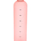 Sippin' Pretty 32 oz Translucent Water Bottle in Pink & Gold