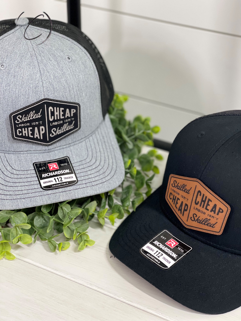 Adult Skilled Versus Cheap Labor Patch Hat