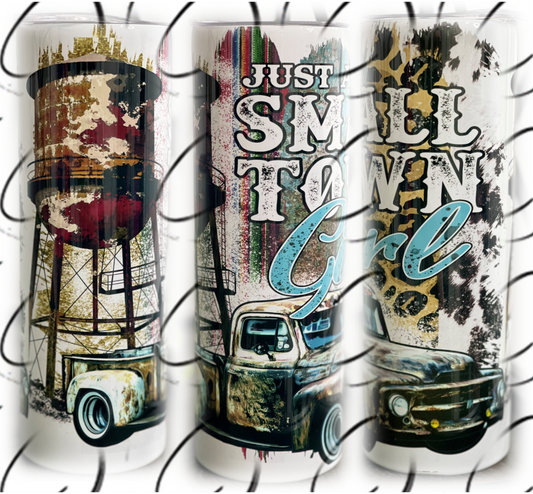 Small Town Girl Water Tower 20oz Skinny Tumbler