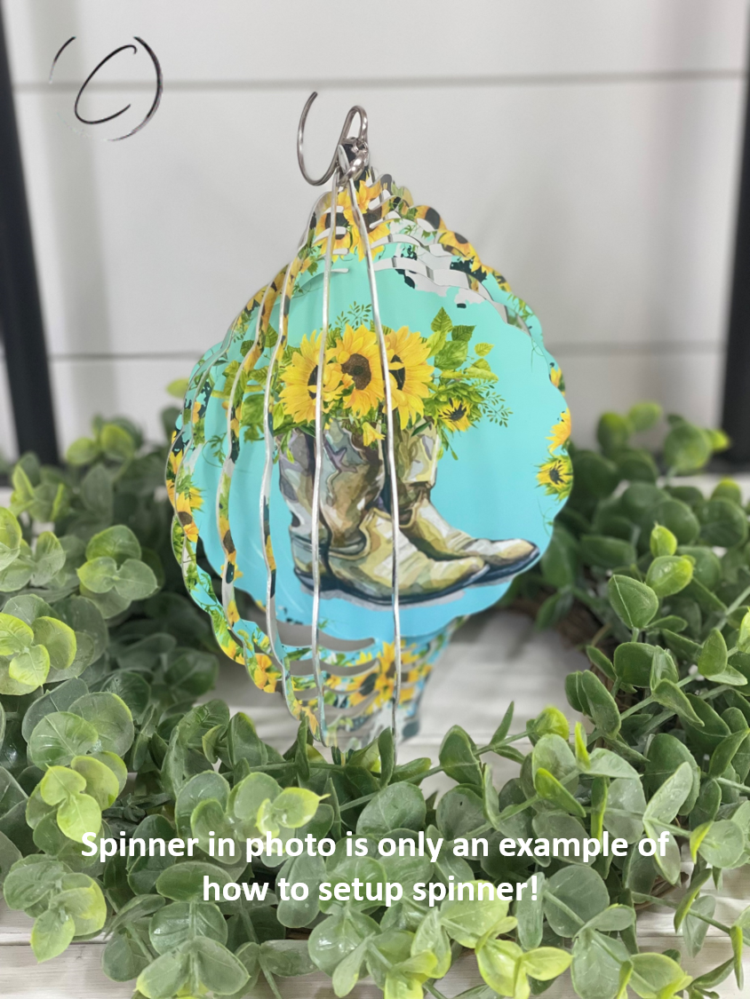 Groovy Sunflower Wind Spinner