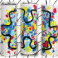 Splatter Autism Puzzle Piece 20oz Skinny Tumbler