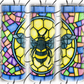 Stained Glass Bee 20oz Skinny Tumbler