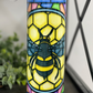 Stained Glass Bee 20oz Skinny Tumbler