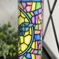 Stained Glass Bee 20oz Skinny Tumbler