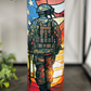 Stained Glass Soldier 20oz Skinny Tumbler