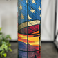 Stained Glass Soldier 20oz Skinny Tumbler