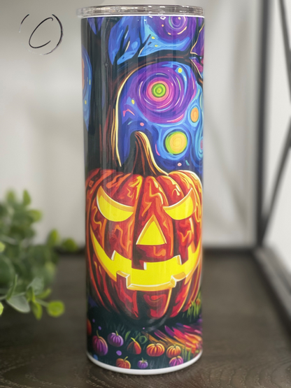 Starry Night Halloween 20oz Skinny Tumbler