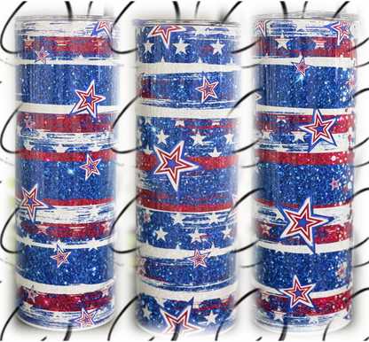 Stars & Stripes 20oz Skinny Tumbler