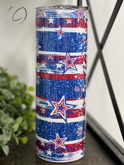 Stars & Stripes 20oz Skinny Tumbler