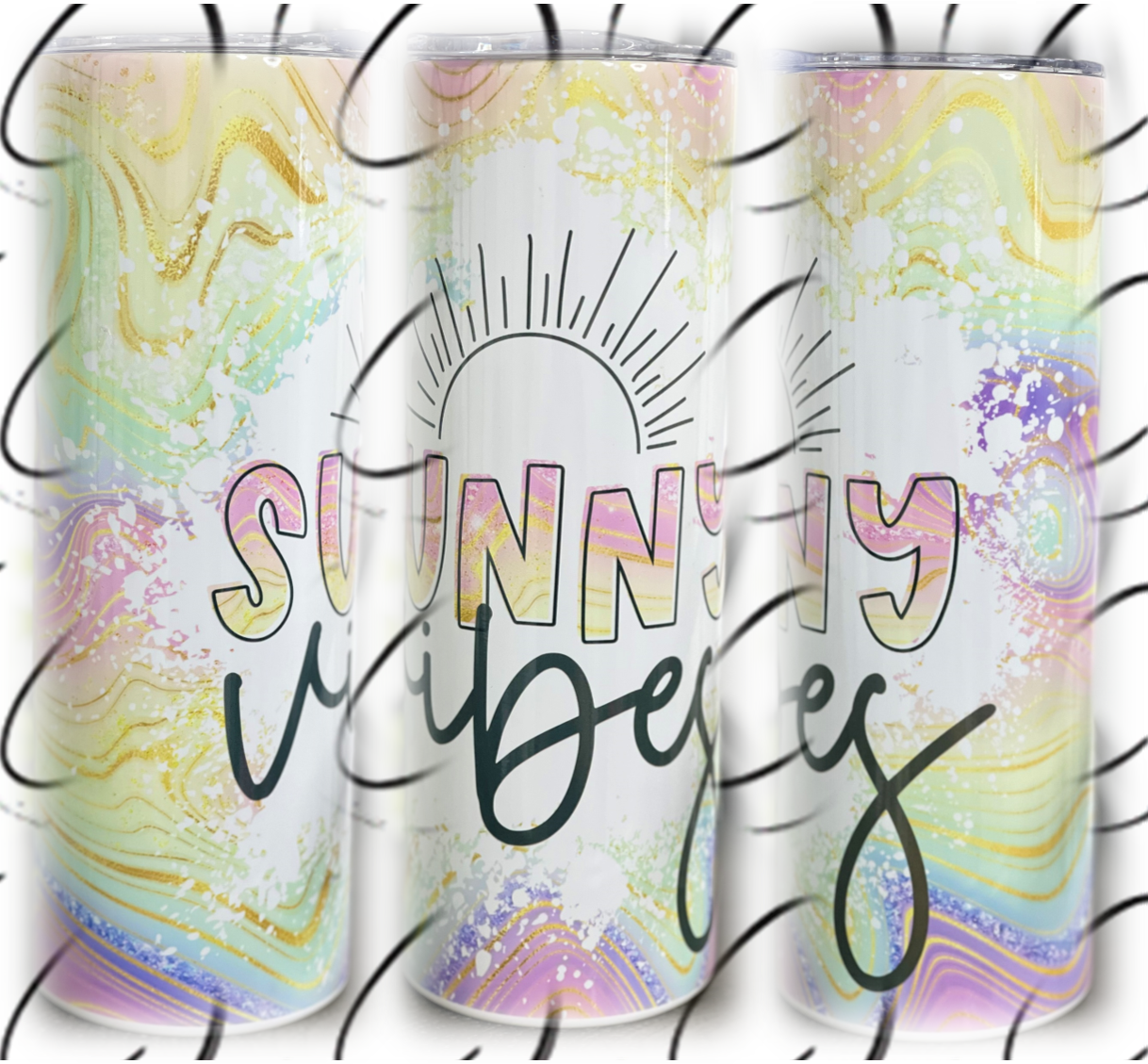 Sunny Vibes 20oz Skinny Tumbler