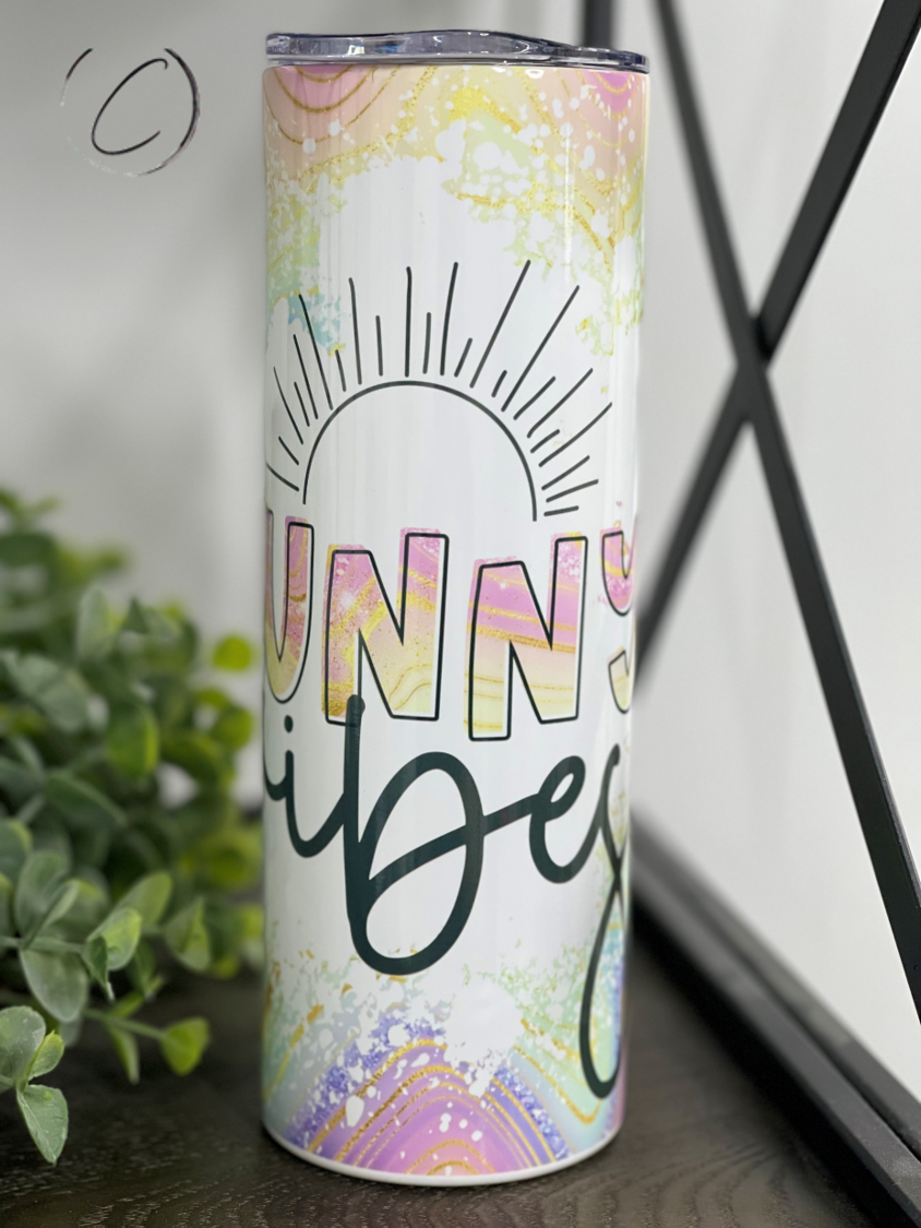 Sunny Vibes 20oz Skinny Tumbler