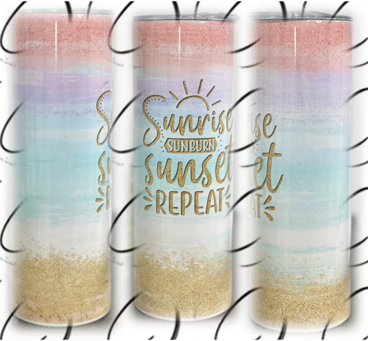 Sunrise, Sunburn 20oz Skinny Tumbler