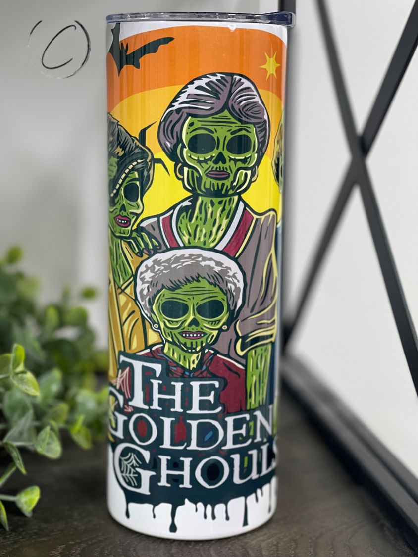 The Golden Ghouls 20oz Skinny Tumbler