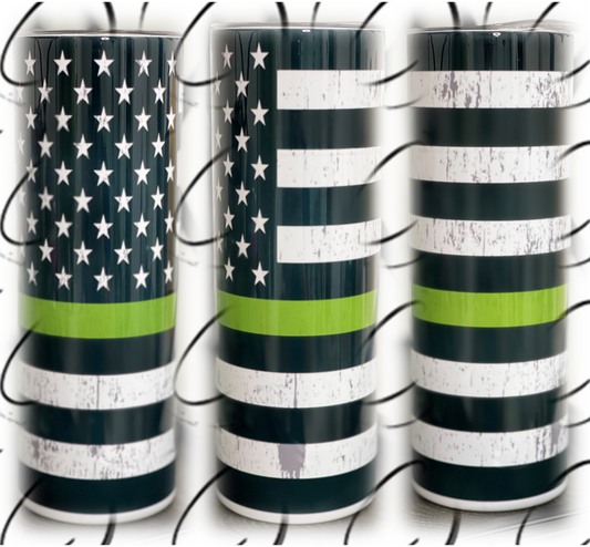 Thin Green Line 20oz Skinny Tumbler