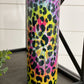 Tie Dye Leopard 20oz Shimmer Skinny Tumbler