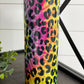 Tie Dye Leopard 20oz Shimmer Skinny Tumbler