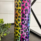 Tie Dye Leopard 20oz Shimmer Skinny Tumbler