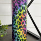 Tie Dye Leopard 20oz Shimmer Skinny Tumbler