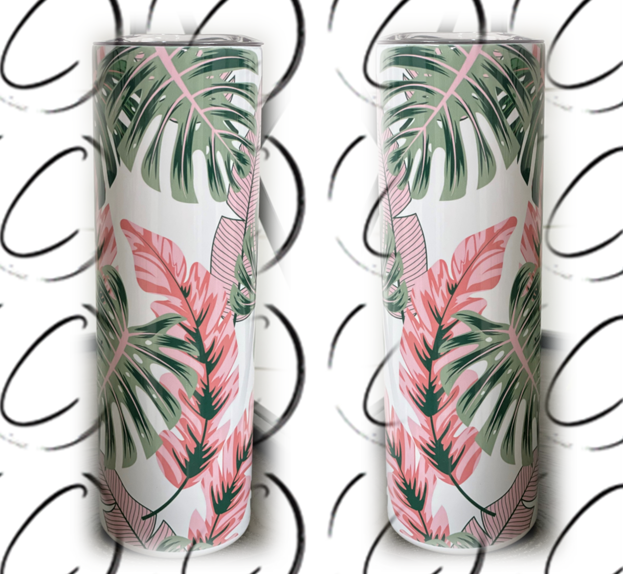 Tropical Blush 20oz Skinny Tumbler