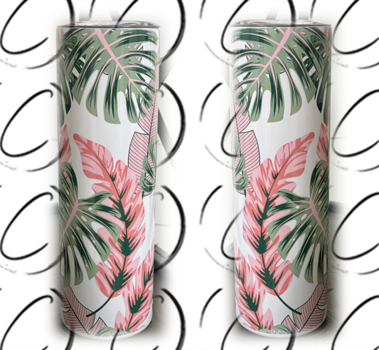 Tropical Blush 20oz Skinny Tumbler