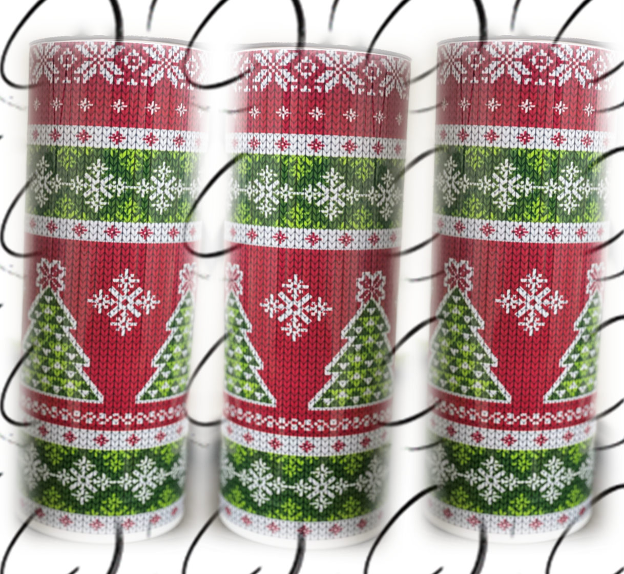 Ugly Sweater 20oz Skinny Tumbler