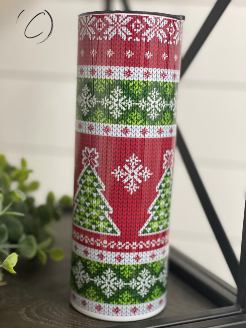 Ugly Sweater 20oz Skinny Tumbler