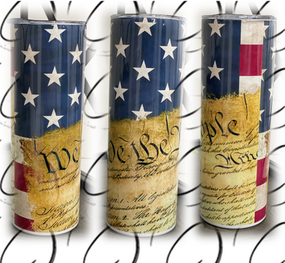 We The People 20oz Skinny Tumbler