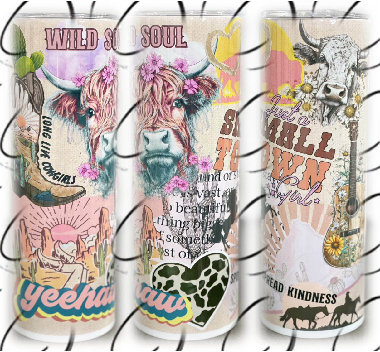 Yeehaw Cowgirl 20oz Skinny Tumbler