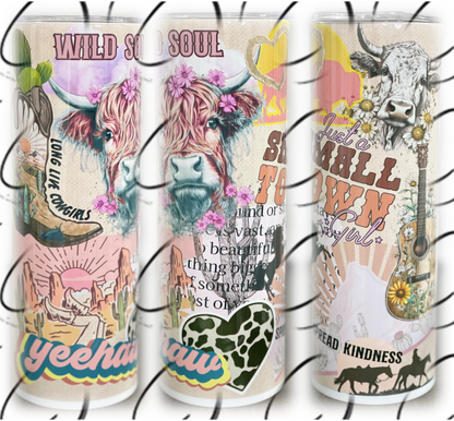 Yeehaw Cowgirl 20oz Skinny Tumbler